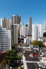Fototapeta na wymiar Residential buildings in the city of Salvador Bahia vertical photo