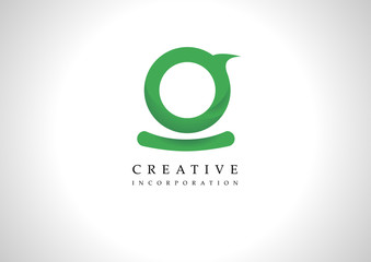 Vector Creative Incoorporation Green Fresh Cool Modern Stylist Minimalist Logo