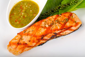 Grilled salmon