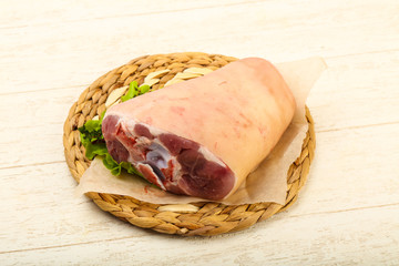 Raw pork knee