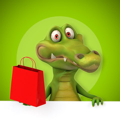 Fototapeta premium Fun crocodile