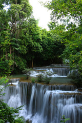 Fototapeta na wymiar Huay Mae Kamin waterfall, Kanchanaburi, Thailand