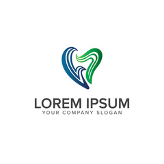 dental logo design concept template