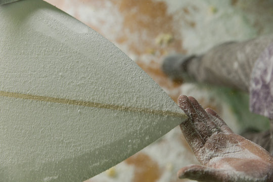 Shaping a surfboard