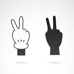 Obraz premium Human hand vector icon.