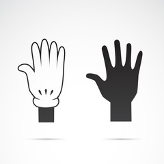 Obraz premium Human hand vector icon.