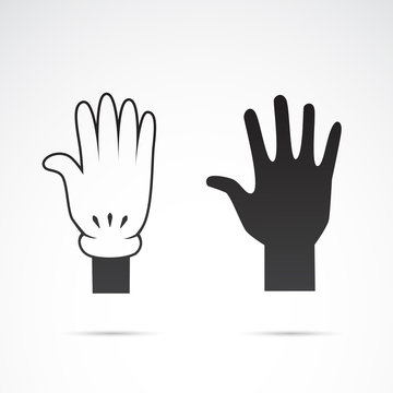 Human hand vector icon.