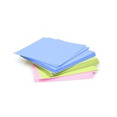 A pack of blank paper on a white background for presentation of a design project to a customer