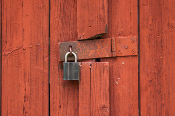 A barn lock