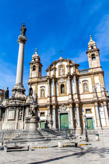 Fototapeta na wymiar The Church of Saint Dominic in Palermo, Italy