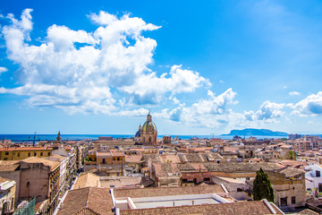 Paysage urbain de Palerme en Italie