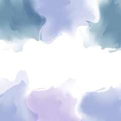 Multicolor watercolor background. Vector