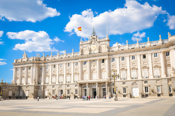 Royal Palace in Madrid, Spain - obrazy, fototapety, plakaty
