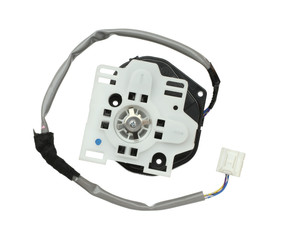 Car rearview mirror motor isolated on white background