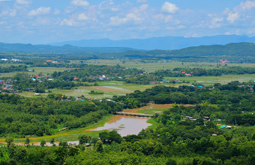 Fototapeta na wymiar landscape of Pa Tan, Mae Tha District, Lampang , thailand