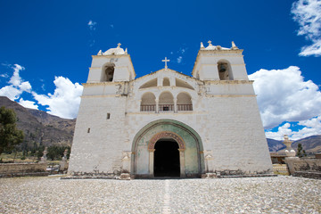 San Pedro de Alcantara Church in Cabanaconde, Peru