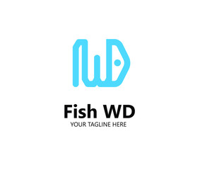 The logo of the letter w and d resembles a fish
