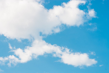 Obraz premium The sky with clouds moving with the wind.