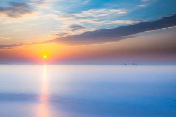 Incredible sunrise on the beach