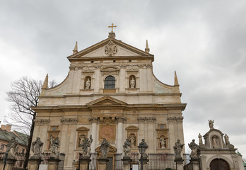 Saints Peter and Paul Church in Krakow, Poland.