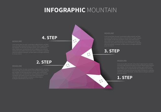 Mountain Infographic Layout