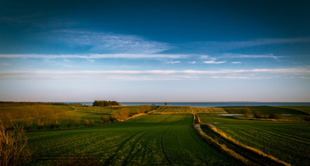 Fototapeta premium Calm seaside landscape, Samsø, Denmark