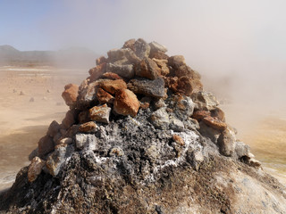 Fumarole Vulkan Námafjall Island