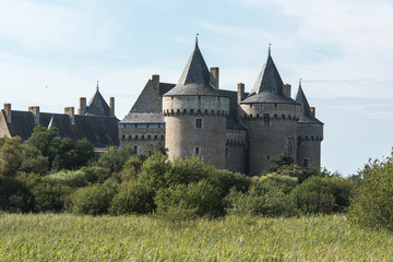 Fototapeta na wymiar Château de Suscinio dans le Morbihan en Bretagne - France