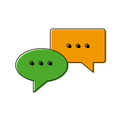 speech bubbles chat comment message image