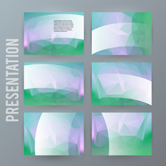 Design element powerpoint precentation template horizontal banner background03