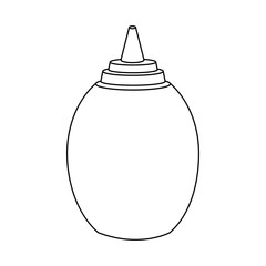 sauce bottle cream fast food