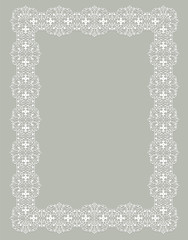 delicate white frame