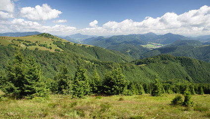 Fototapeta na wymiar View from hill Nova Hola, Slovakia