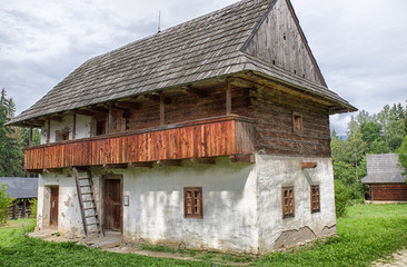 Fototapeta na wymiar Cottage in village, Slovakia
