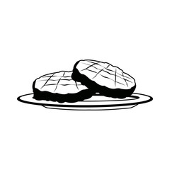 steak beef grilled food on a plate