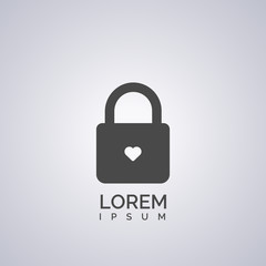 simple padlock icon