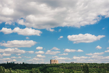 A solely USSR time built building 