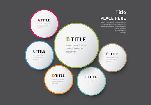 Six Circles Infographic Layout