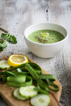 Cucumber Soup with Mint