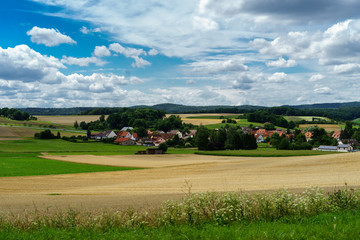 Fototapeta na wymiar D, Bayern, Unterfranken, Landkreis Hassberge, Landschaft im Grabfeld bei Oberessfeld