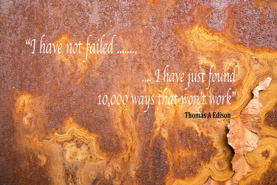 Edison motivational quote