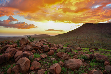 Namibia Damaraland sunset