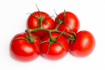 Tomaten auf weißem Hintergrund 