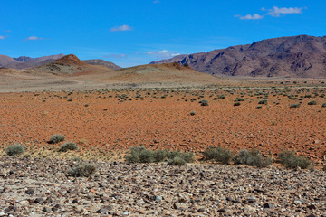 Namibia gravel road D707