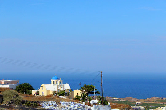 Traditional Santorini Buildings and Architecture of Greece