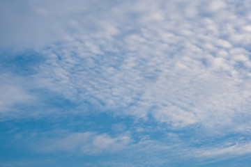 Beautiful cloudy blue sky background