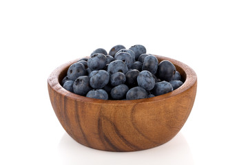 blueberries isolated close up