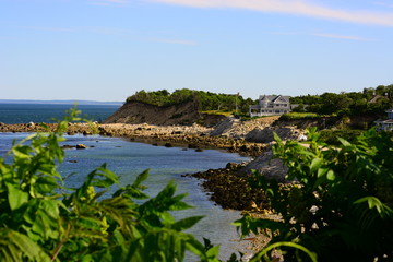 Erosion along the Plymouth Massachusetts coastline