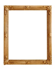 Golden frame for paintings, mirrors or photos