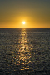 Fototapeta premium Sunset Landscape Scene, Galapagos, Ecuador